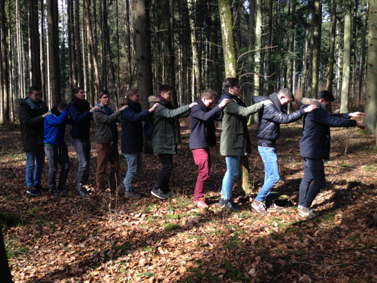 Teamtraining im Wald